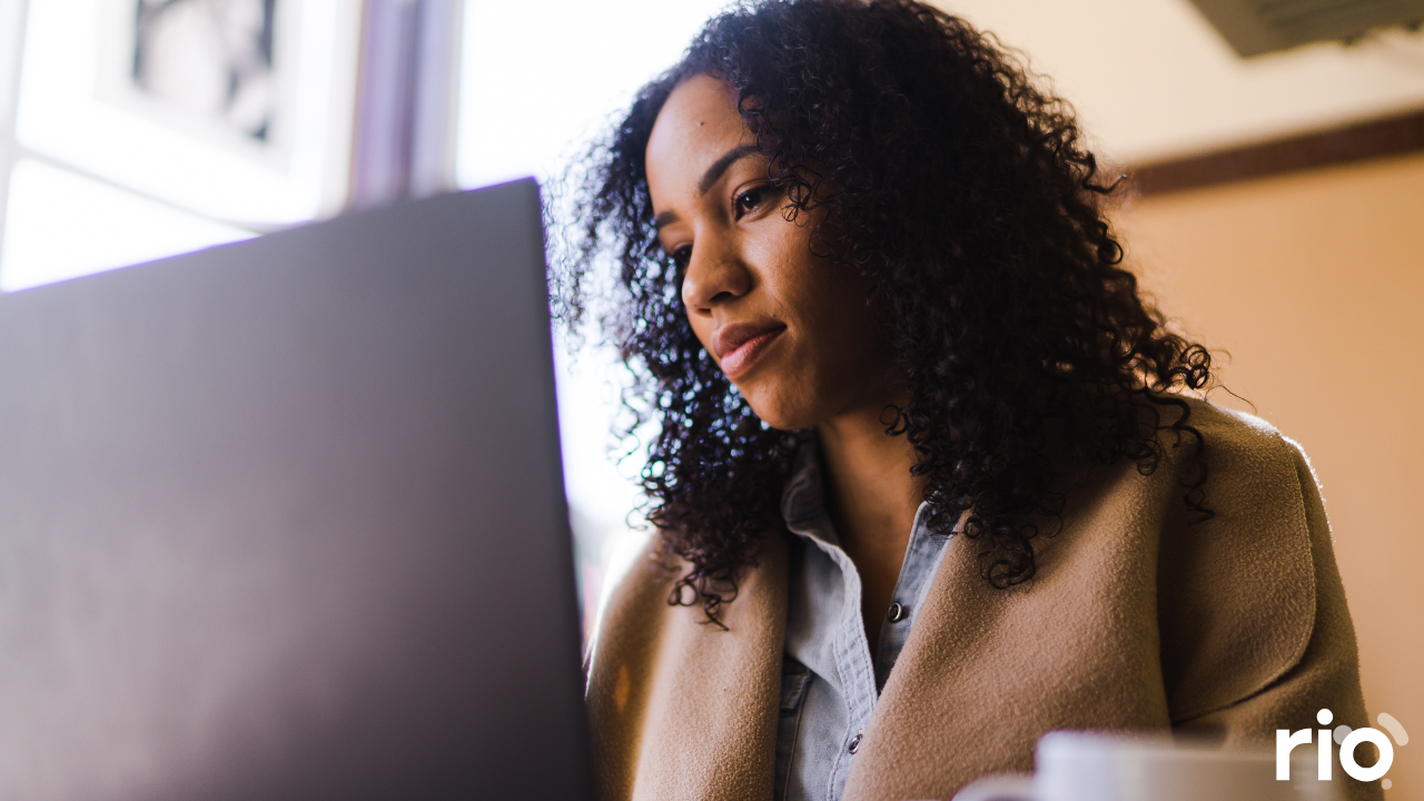 Woman learning about scope 3 emissions